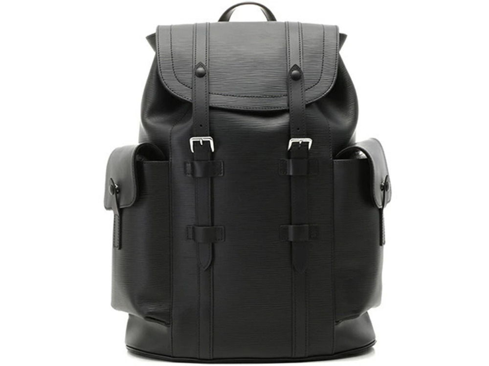 LOUIS VUITTON Christopher Backpack Epi Noir Black
